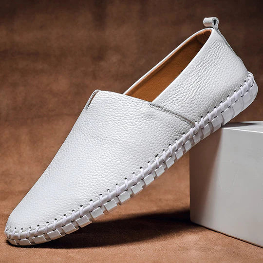 Men's leather loafers | Slip-on, comfortable | Lightweight casual shoes