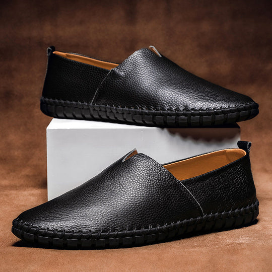 Men's leather loafers | Slip-on, comfortable | Lightweight casual shoes