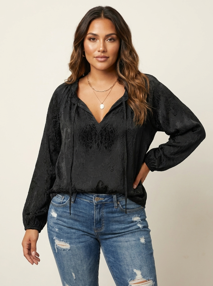 Women's Lace Knit | Bohemian Style, Lightweight | Romantic Top
