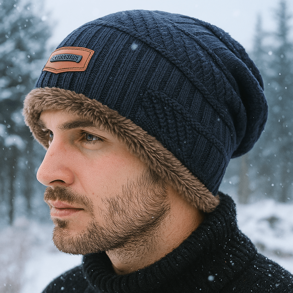 Winter Hat | Unisex, Faux Fur Lining | Warm, Thick