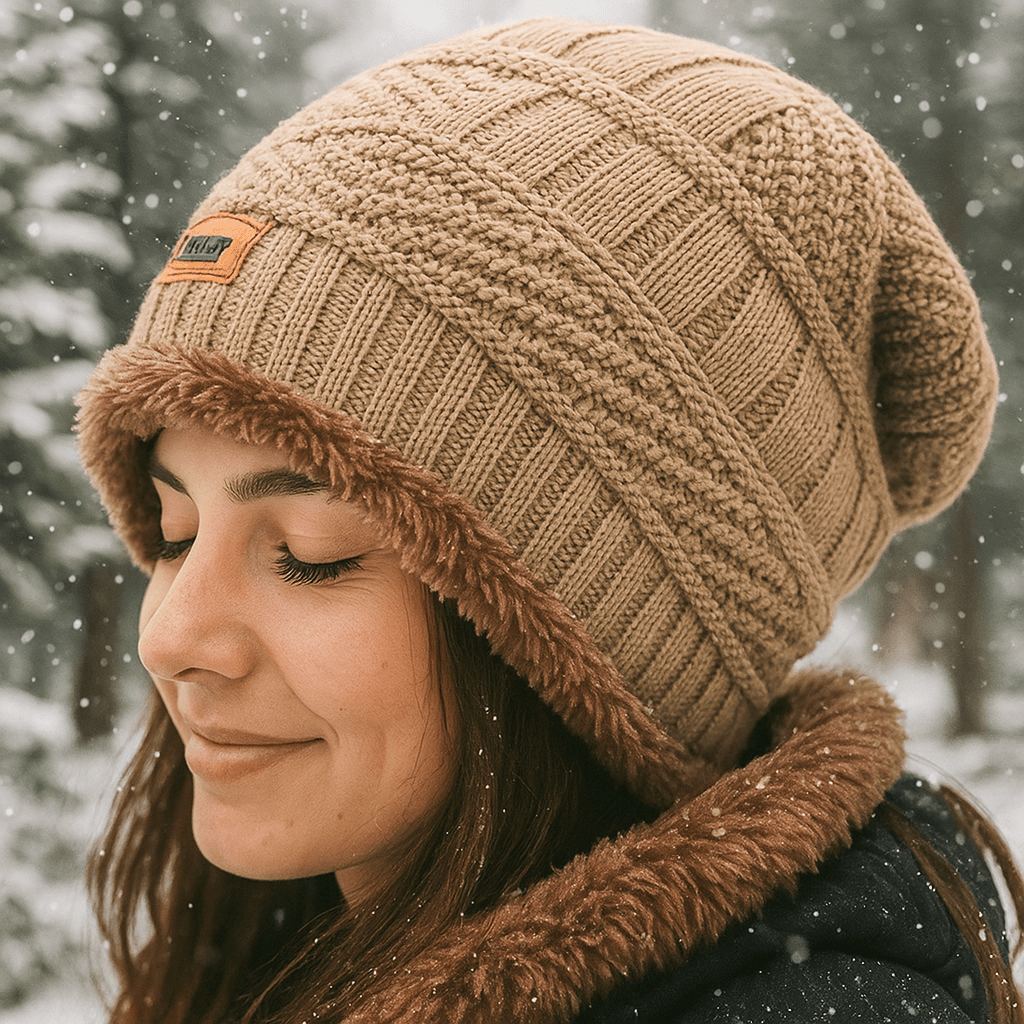 Winter Hat | Unisex, Faux Fur Lining | Warm, Thick