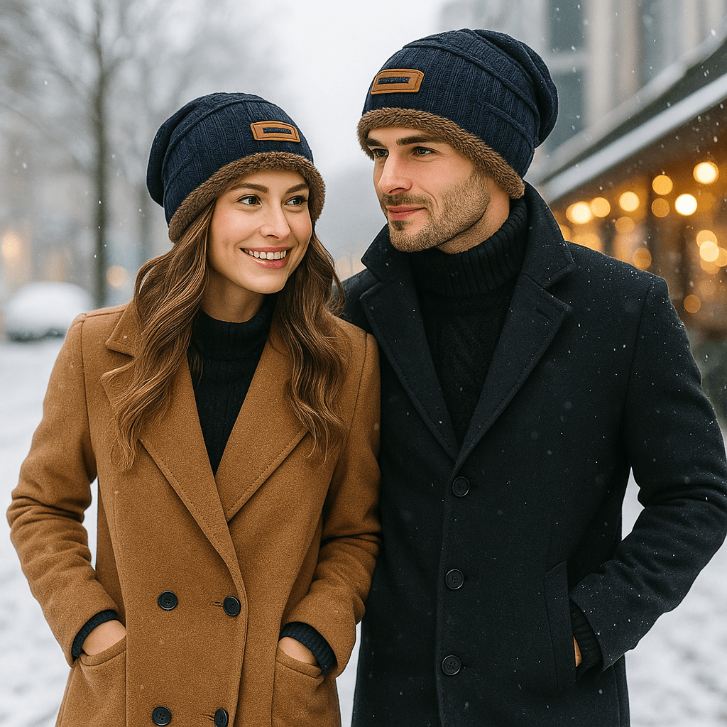 Winter Hat | Unisex, Faux Fur Lining | Warm, Thick