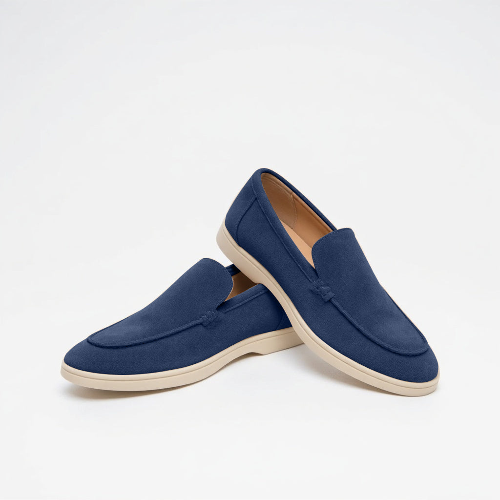 Men's loafers vintage slip-on handmade seams