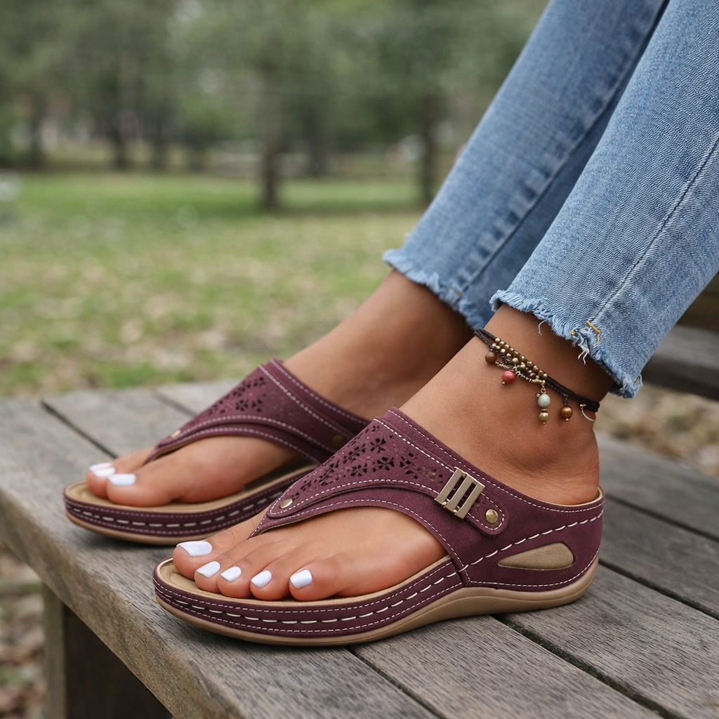 Women's Orthopedic Wedge Sandals | Ergonomic Support, Elegant Design