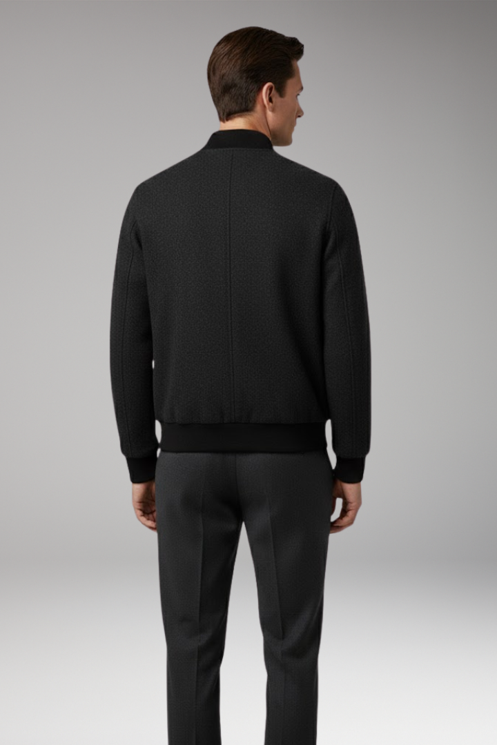 Odette | Men's Bomber Jacket | Wool Blend, Button, Casual