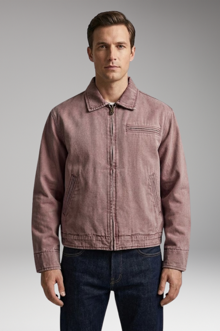 Marlow | Men's Bomber Jacket | Classic Collar and Utility Pockets