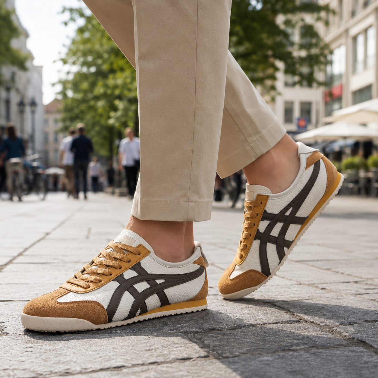 Men's sneakers retro colorful pattern – Armin