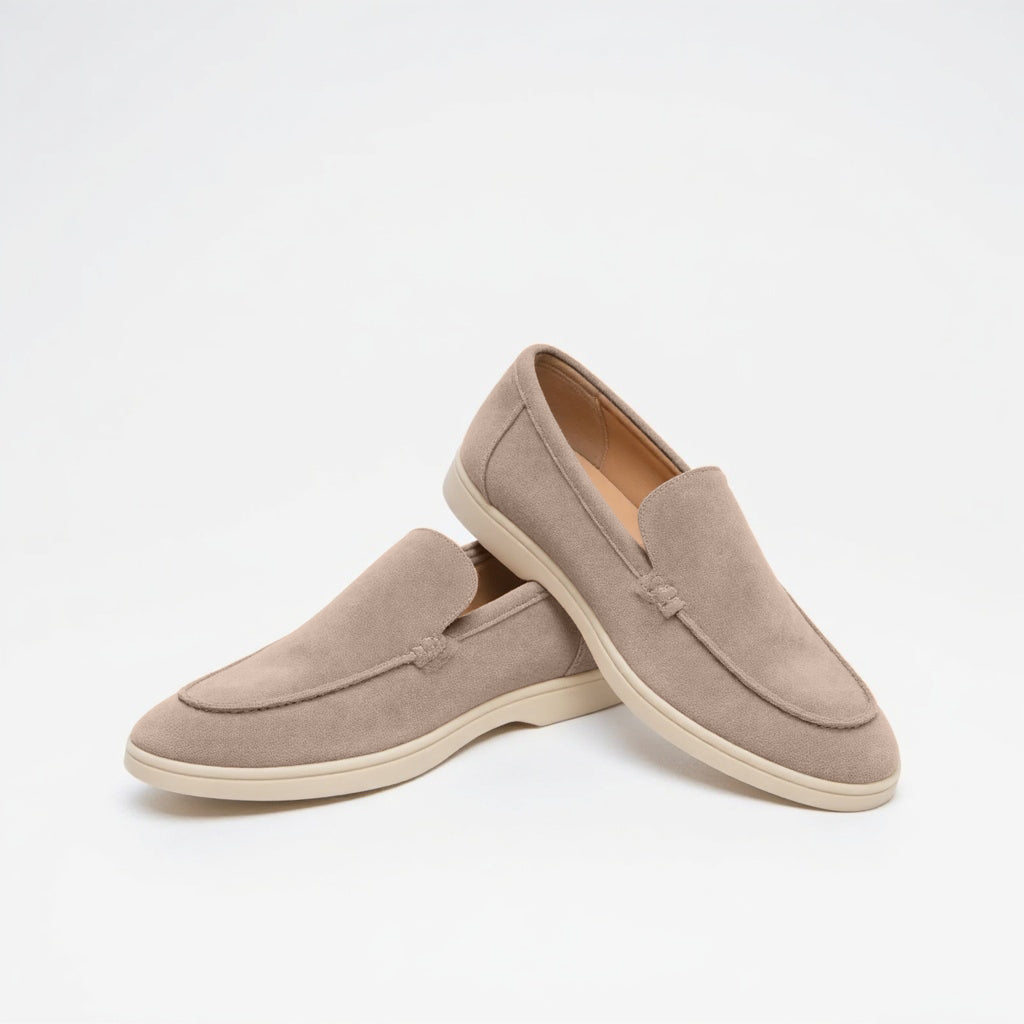 Men's loafers vintage slip-on handmade seams