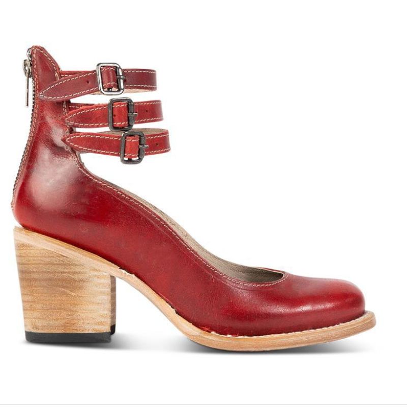 Fashion Shoe - Leather - Ankle Strap