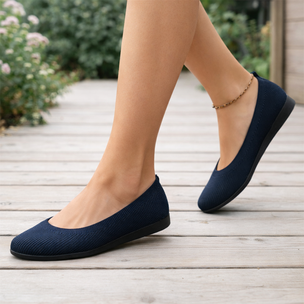 Women's ballet shoes orthopedic with arch support easy to wear