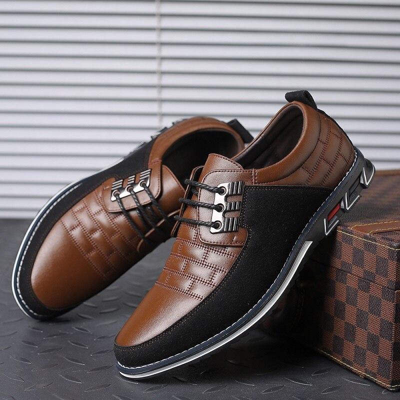 Men's Leather Shoes | Orthopedic, Lace-up | Comfortable Walking Shoes