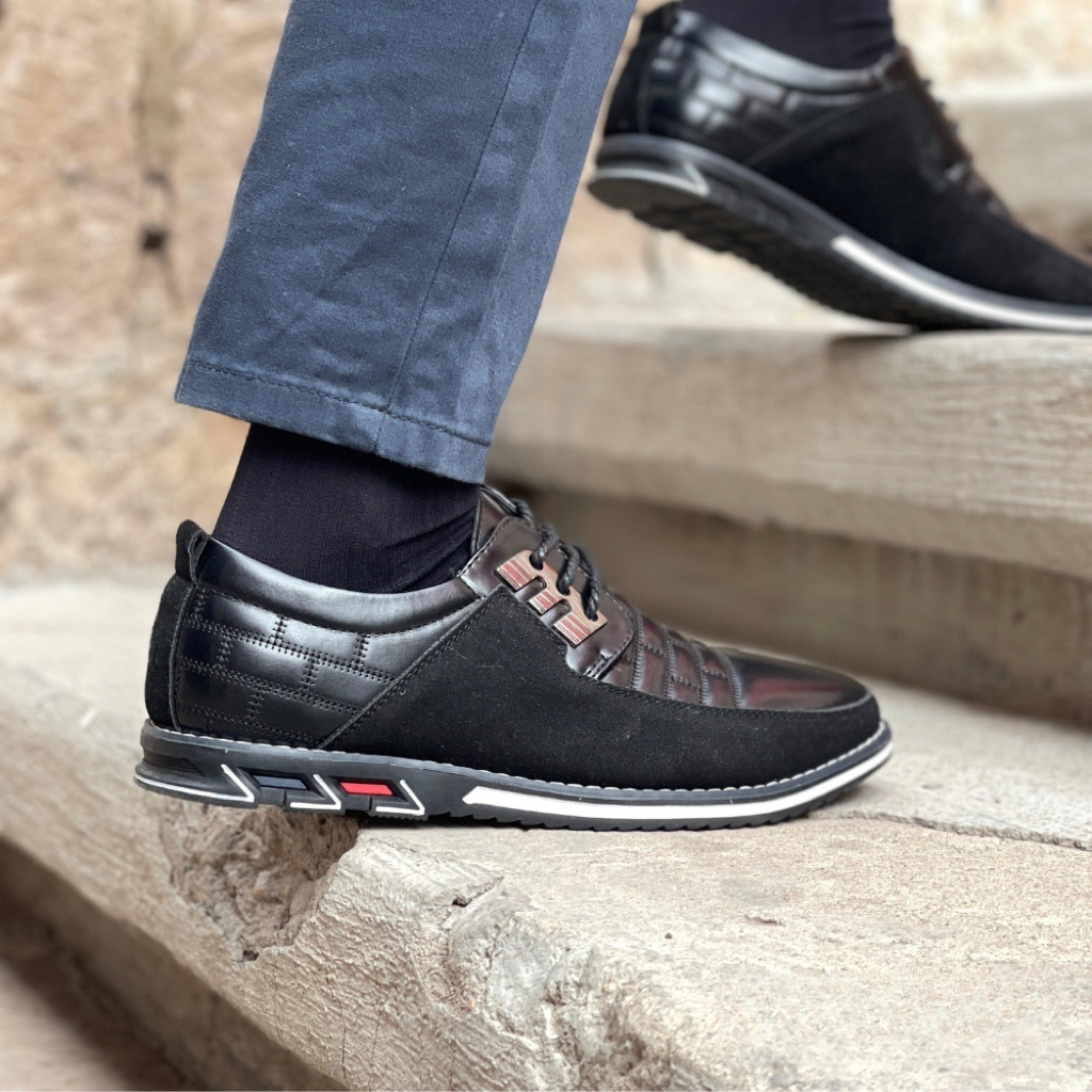 Men's Leather Shoes | Orthopedic, Lace-up | Comfortable Walking Shoes