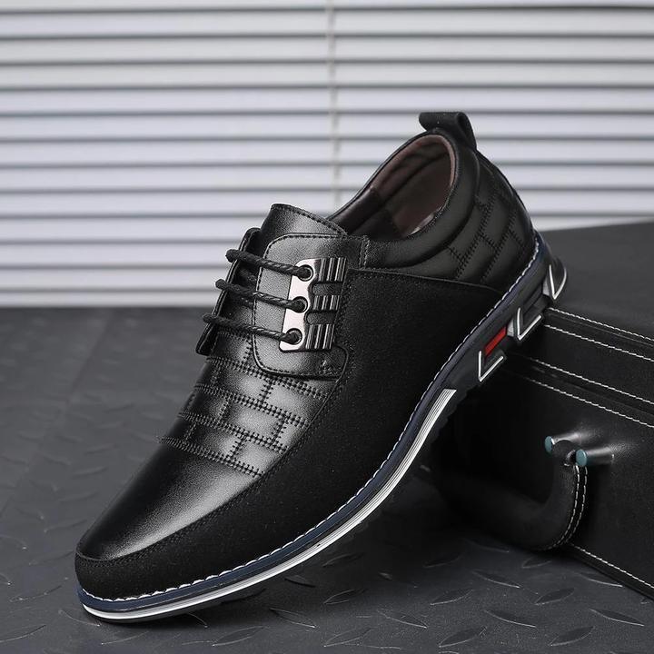 Men's Leather Shoes | Orthopedic, Lace-up | Comfortable Walking Shoes