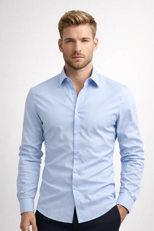 Dress Shirt | Men's Slim Fit, Long Sleeve | Breathable and Stylish