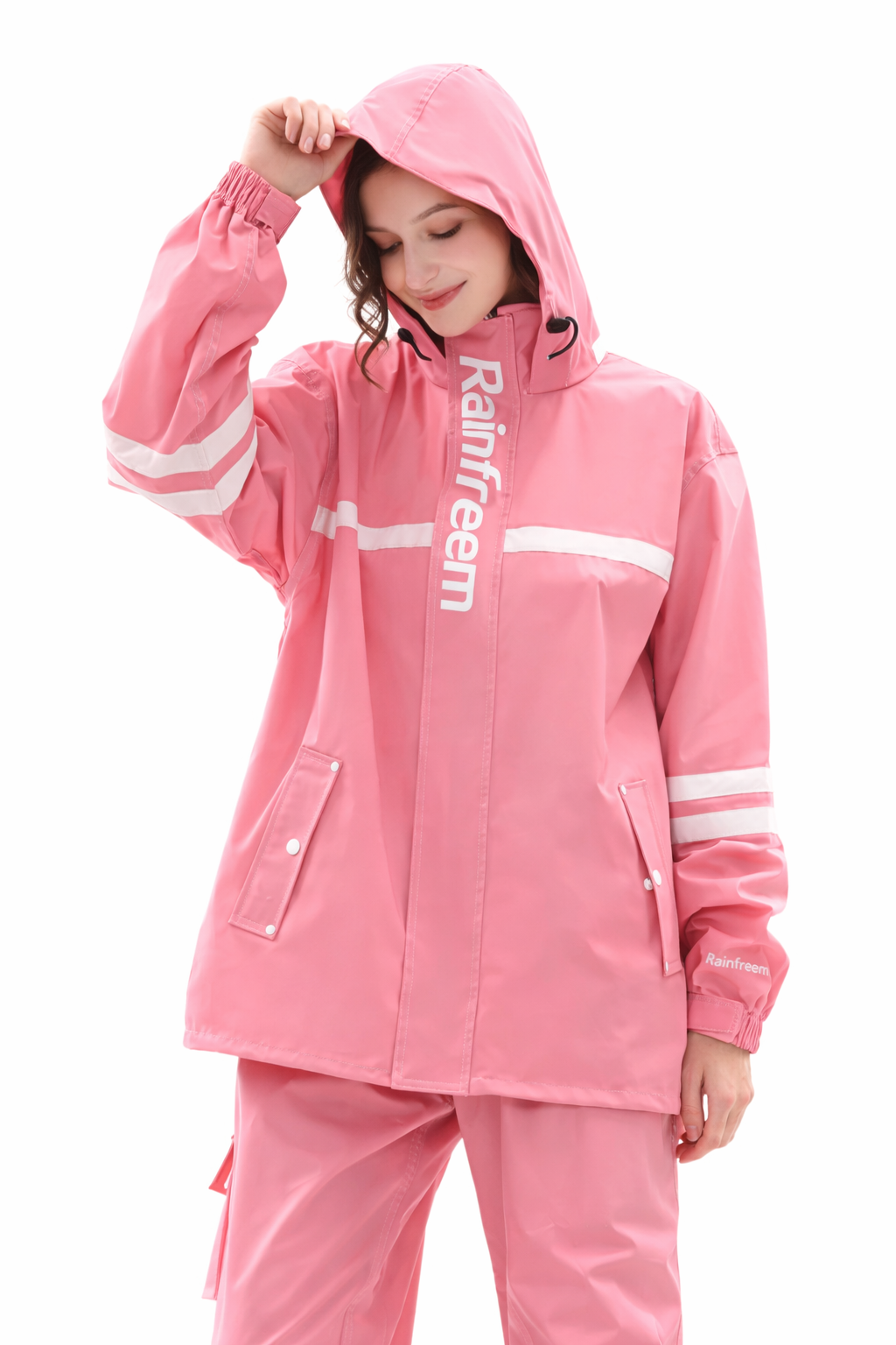 Women's Waterproof Rain Set with Hood – Rain Jacket and Rain Pants | Blossom