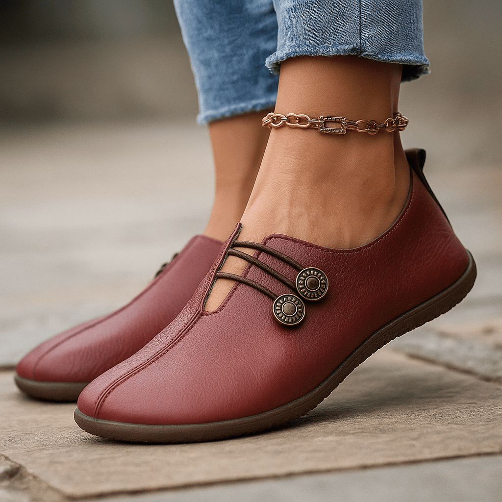 Barefoot shoes for women leather wide fit flexible