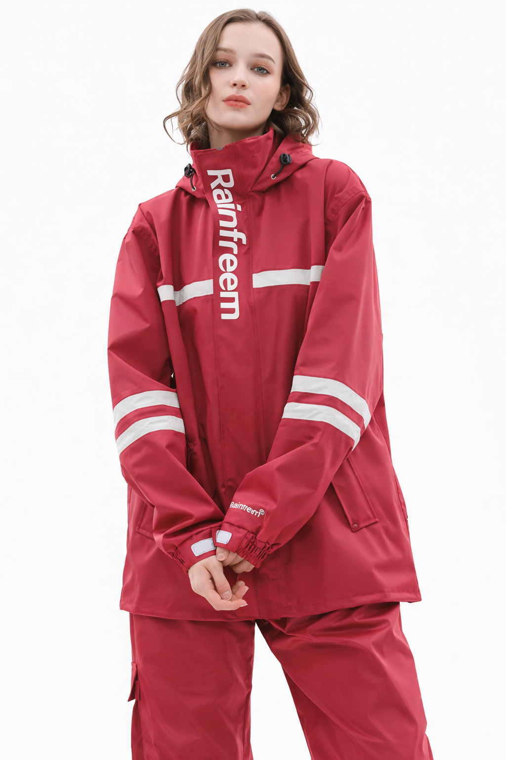 Women's Waterproof Rain Set with Hood – Rain Jacket and Rain Pants | Blossom