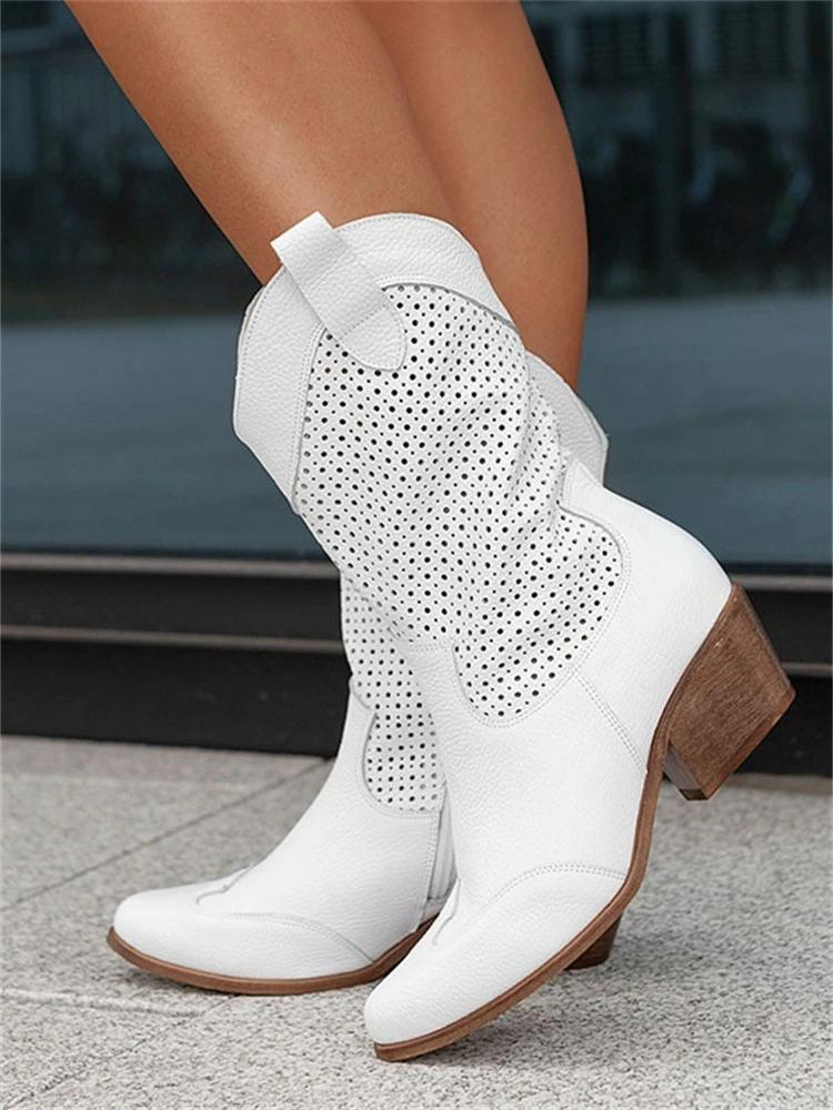 Long boots ankle-high with zipper breathable