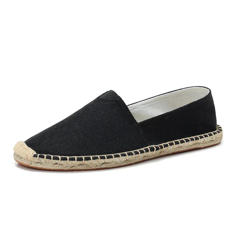 Men's Canvas Moccasins - Non-Slip Sole