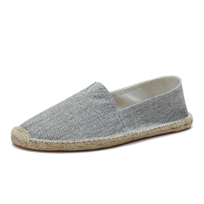Men's Canvas Moccasins - Non-Slip Sole