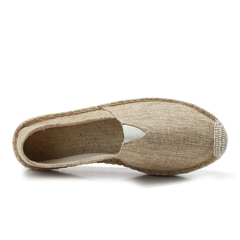 Men's Canvas Moccasins - Non-Slip Sole