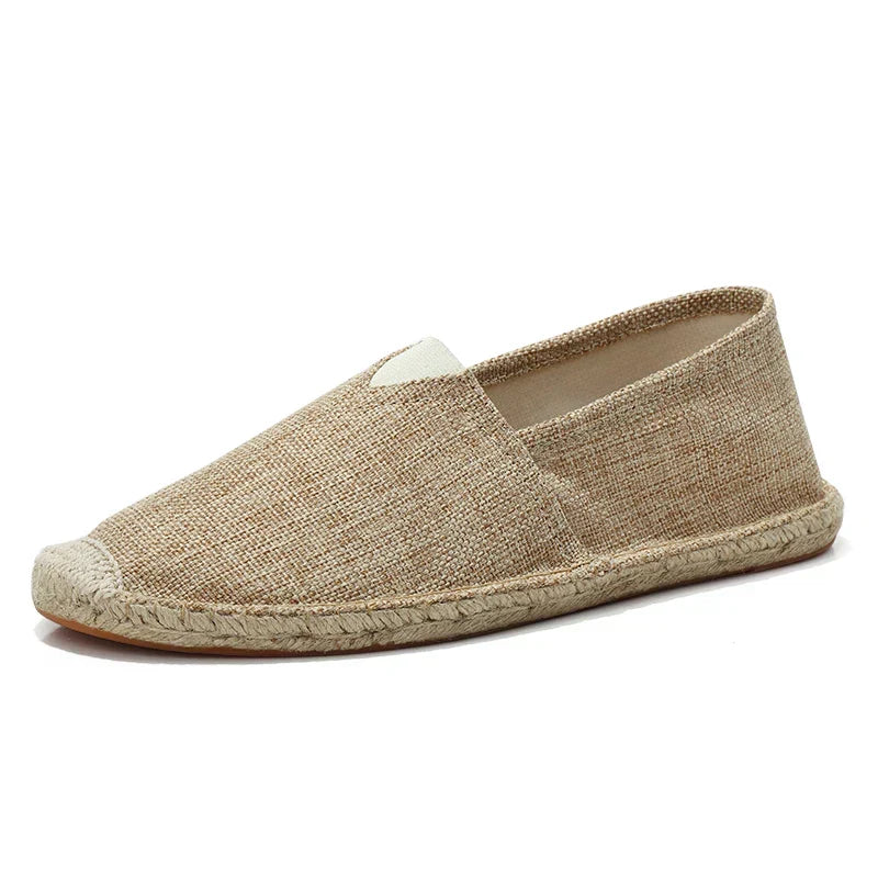Men's Canvas Moccasins - Non-Slip Sole