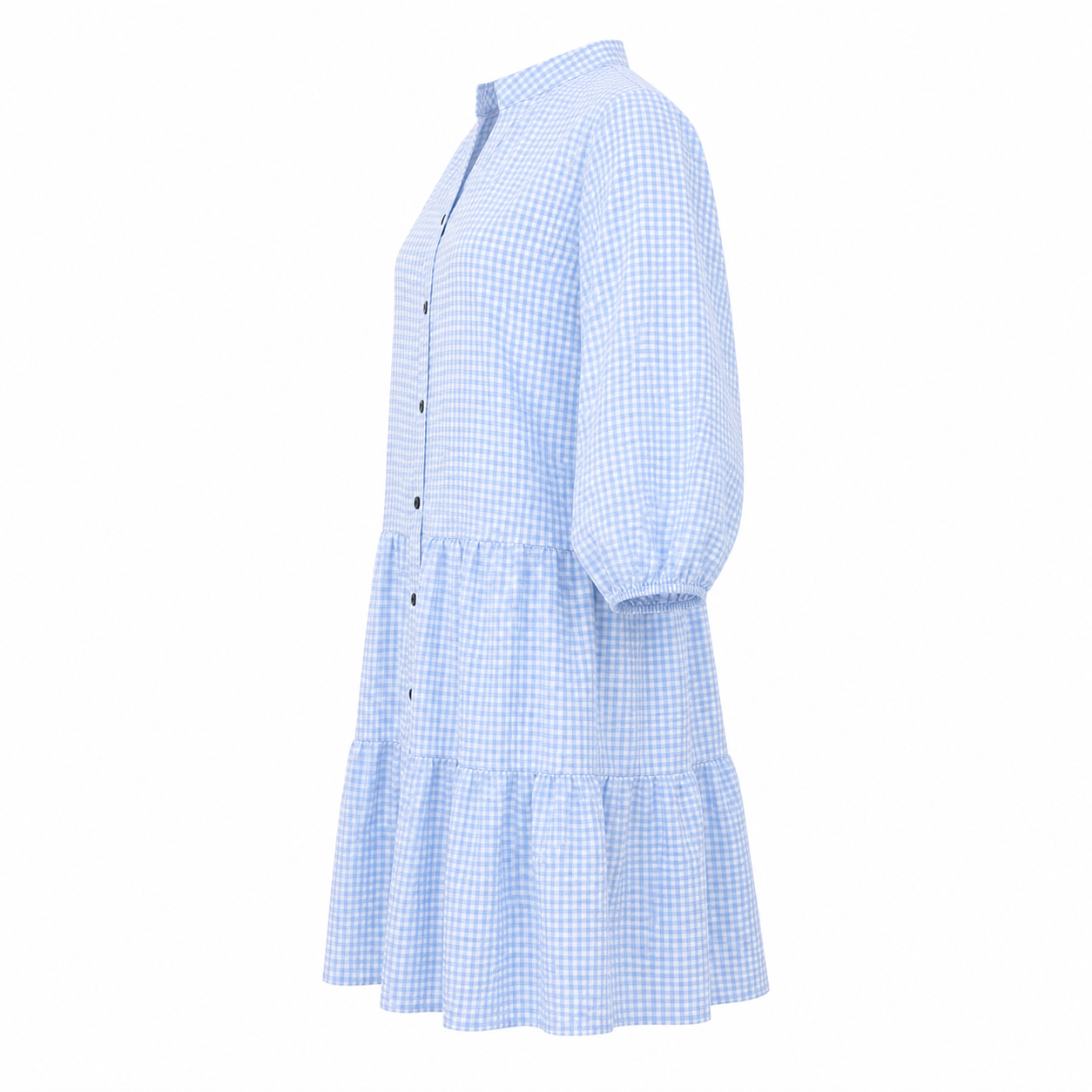 Women's plaid dress flowing lightweight