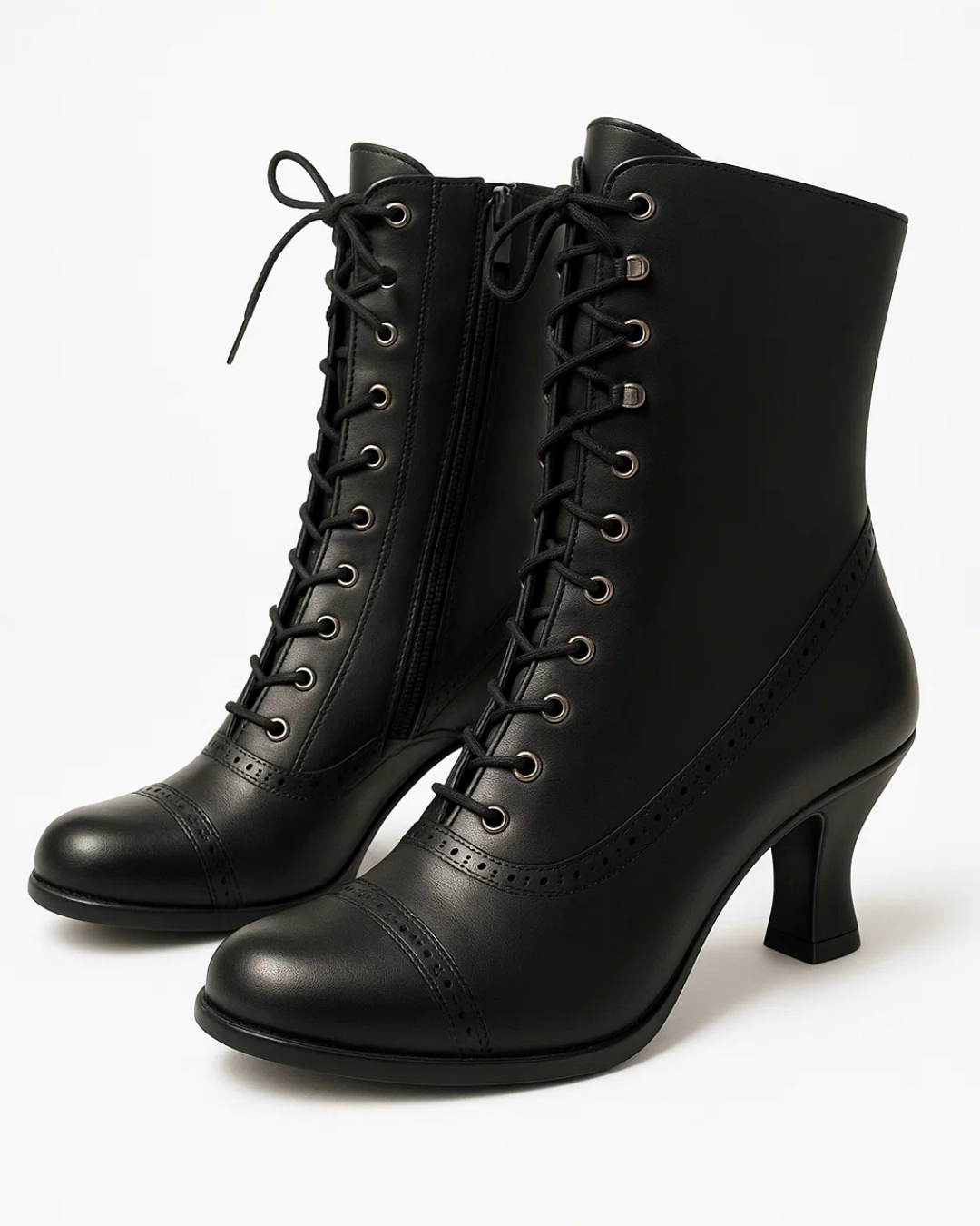 Women's Ankle Boots | Laces, Zipper, High Heel, Retro
