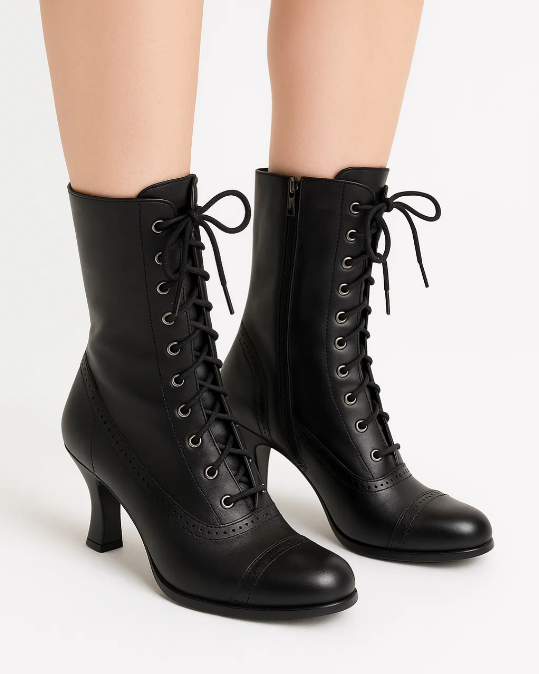 Women's Ankle Boots | Laces, Zipper, High Heel, Retro