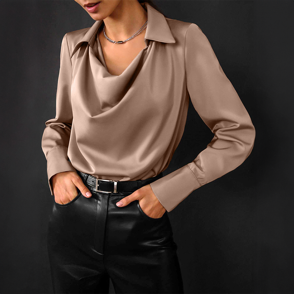 Women's satin blouse | Elegant, soft | Comfortable and shiny