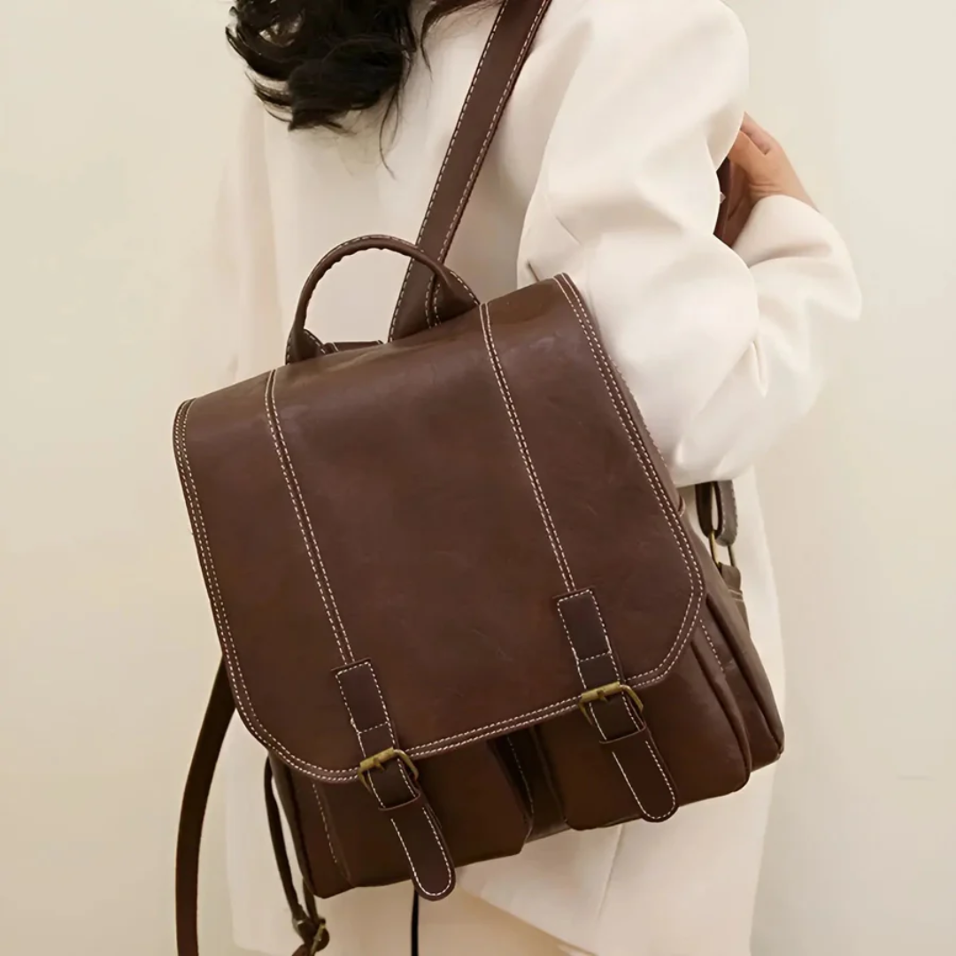 Backpack | Vintage style, practical | Brown, black, coffee