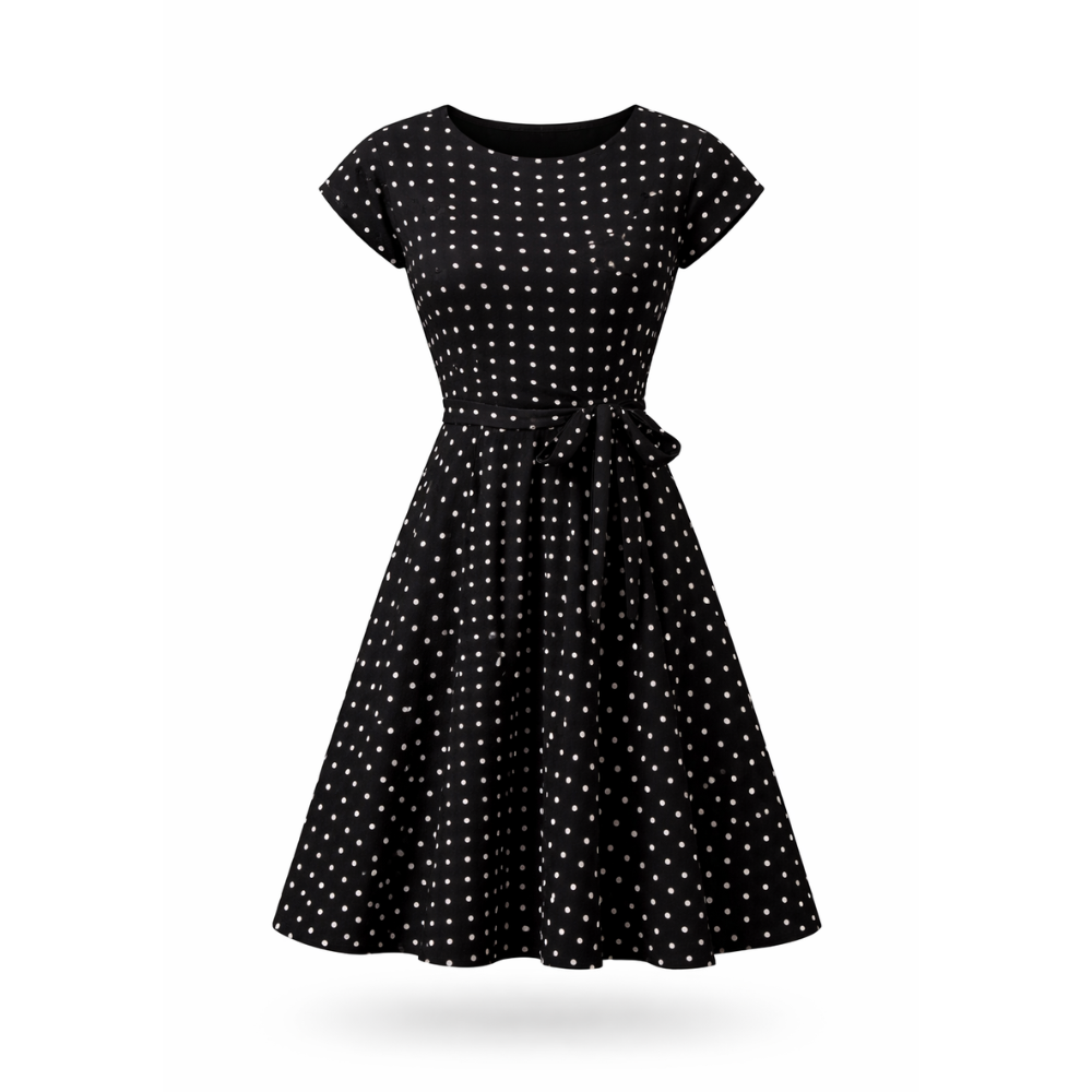 Polka Dot Dress | Beautiful Tied Waist | Women's Dress