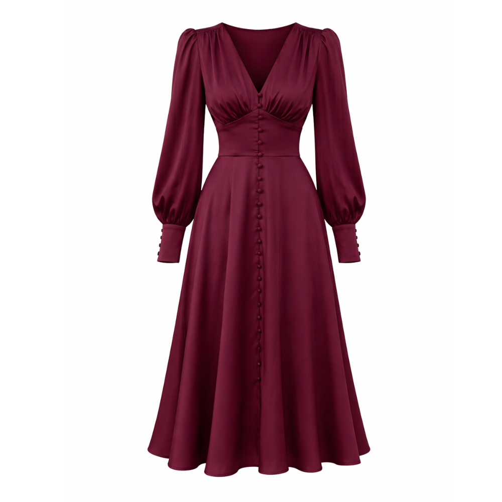 Silk Dress | Refined Style | Golden Fit