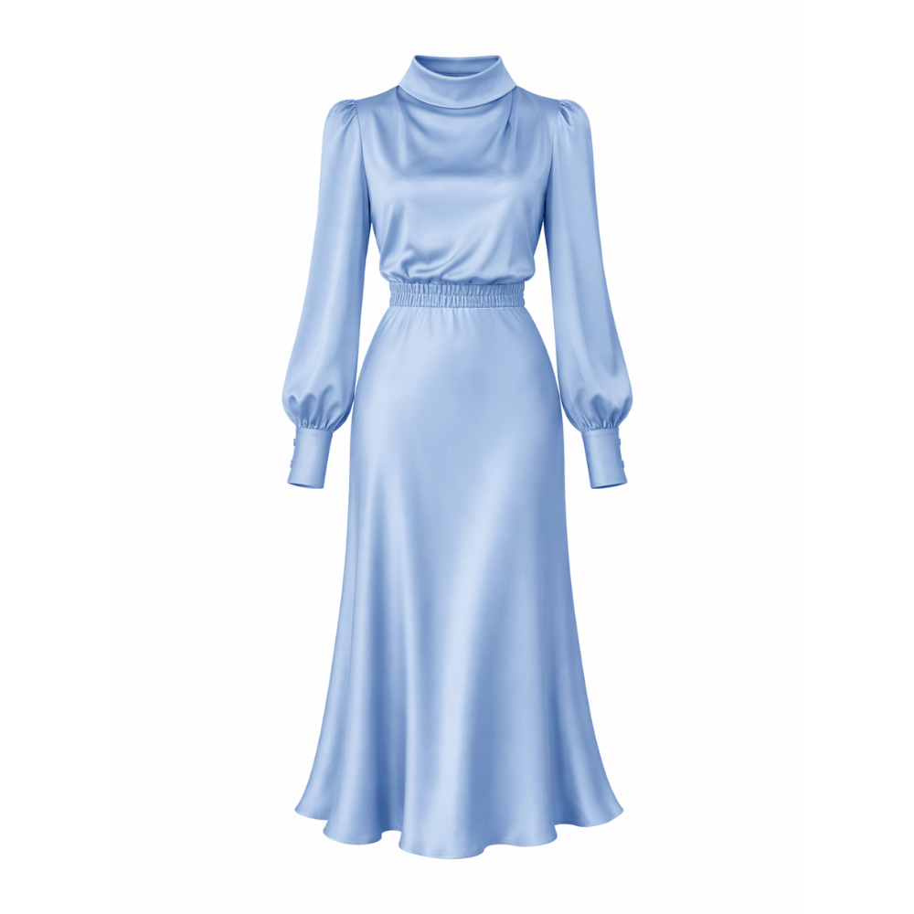 Silk Dress | Long Sleeve | Elegant Design