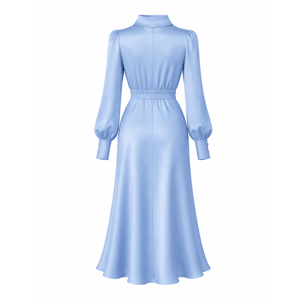 Silk Dress | Long Sleeve | Elegant Design