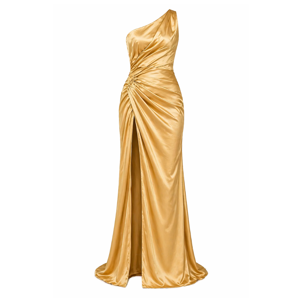Long Dress | Women's Evening | One-Shoulder, Slit