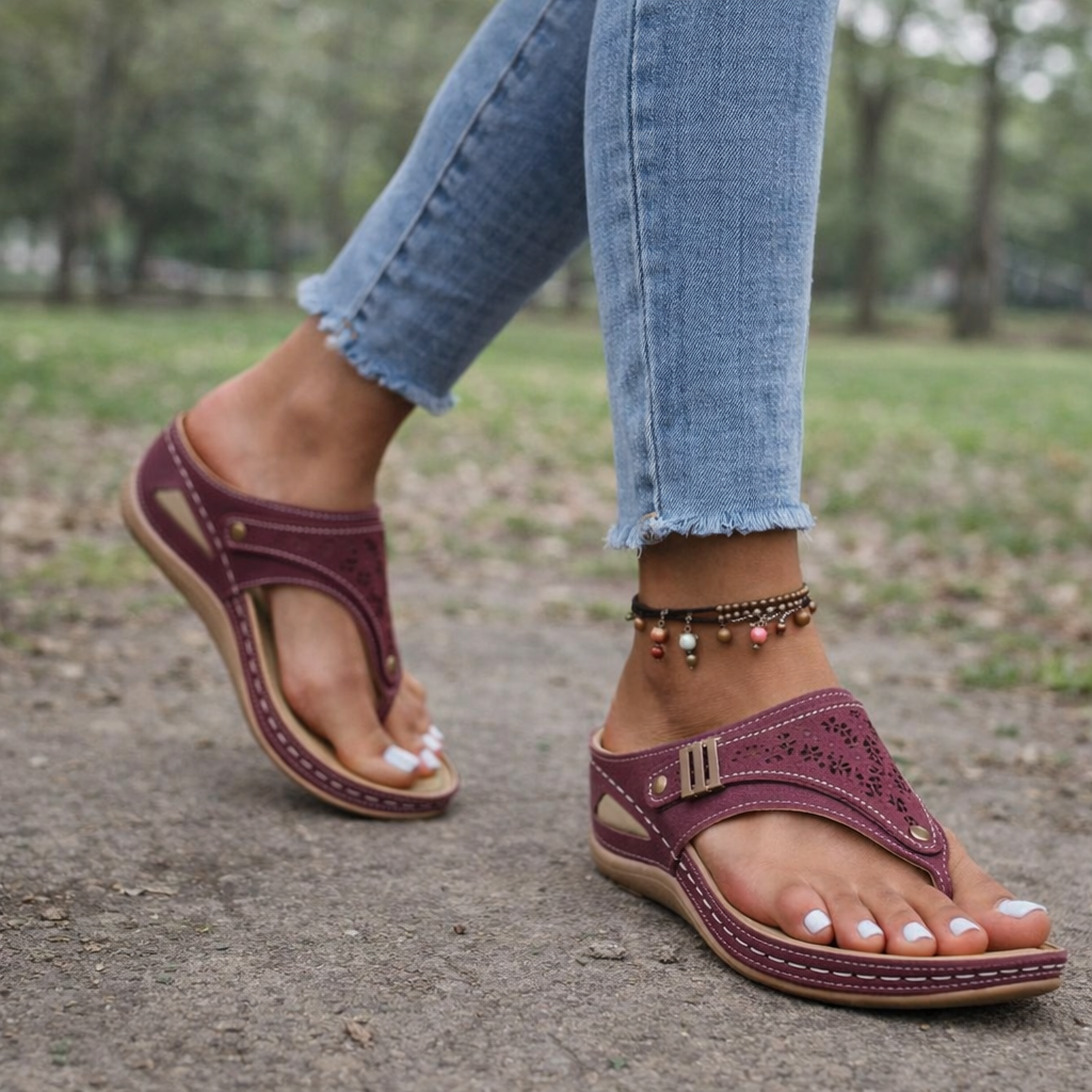 Women's Orthopedic Wedge Sandals | Ergonomic Support, Elegant Design