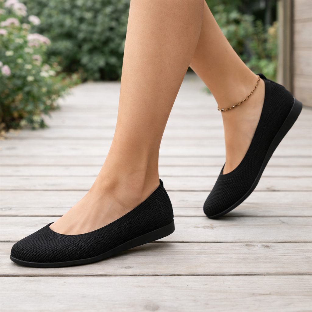 Women's ballet shoes orthopedic with arch support easy to wear