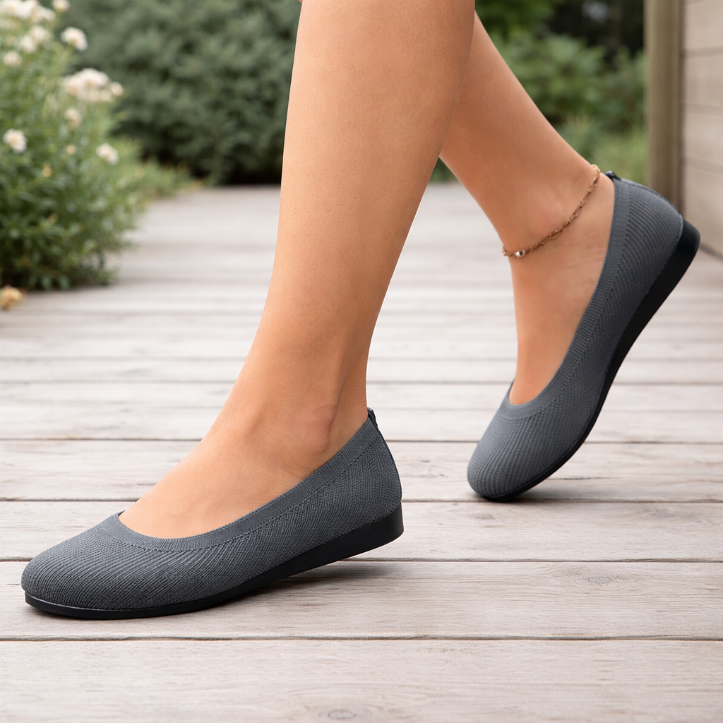 Women's ballet shoes orthopedic with arch support easy to wear