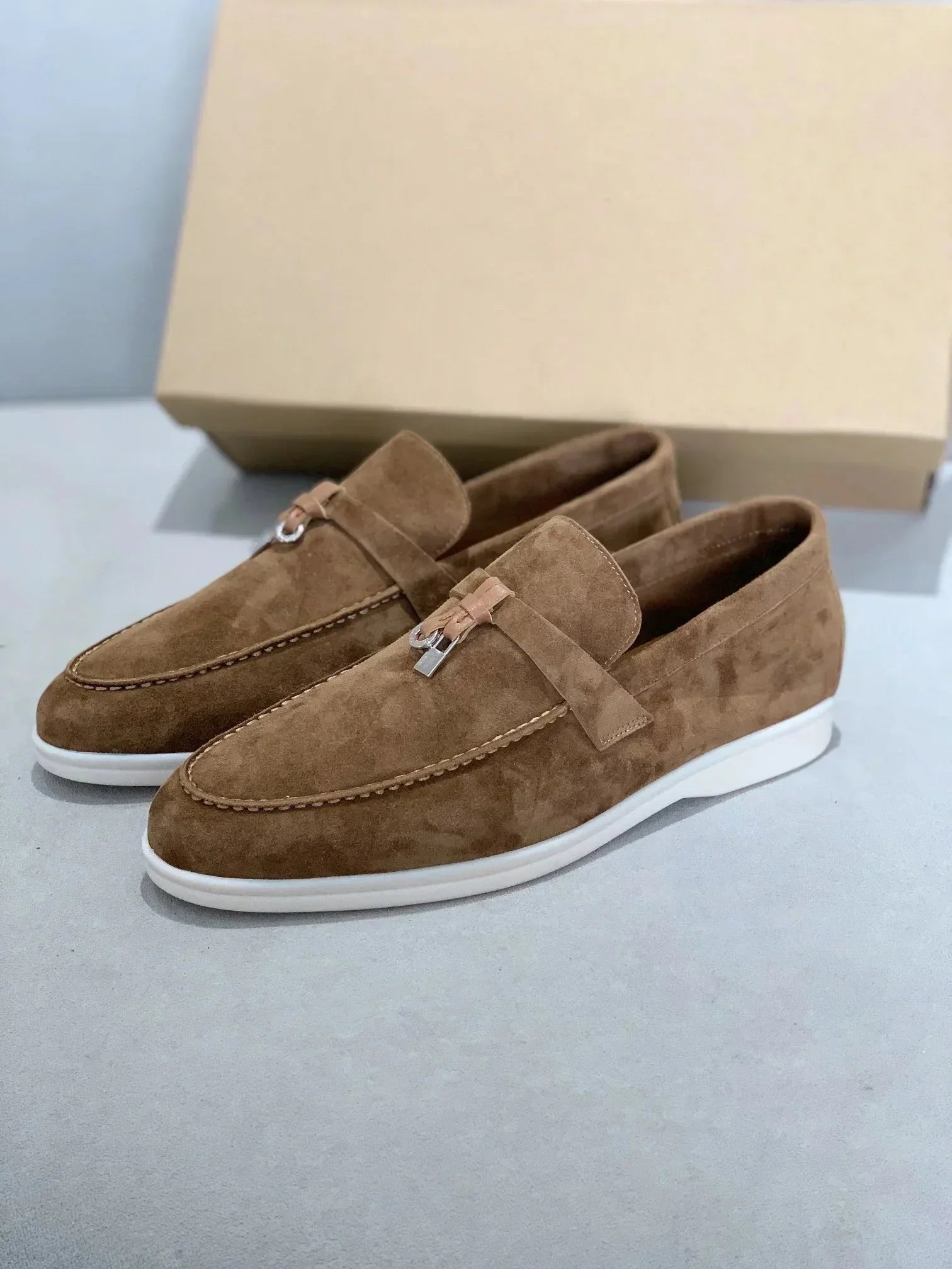 Men's leather shoes | Slip-on moccasins | Comfortable