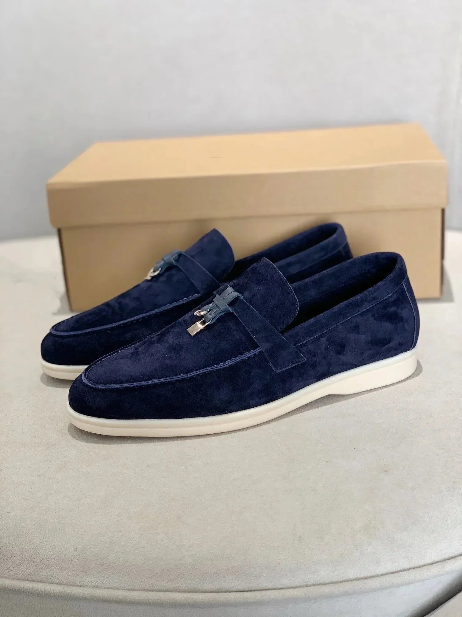 Men's leather shoes | Slip-on moccasins | Comfortable