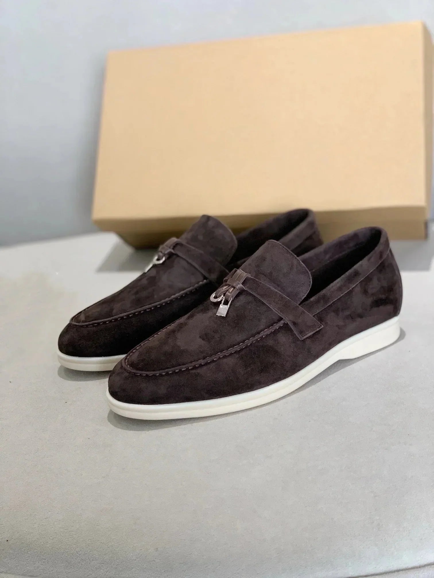 Men's leather shoes | Slip-on moccasins | Comfortable