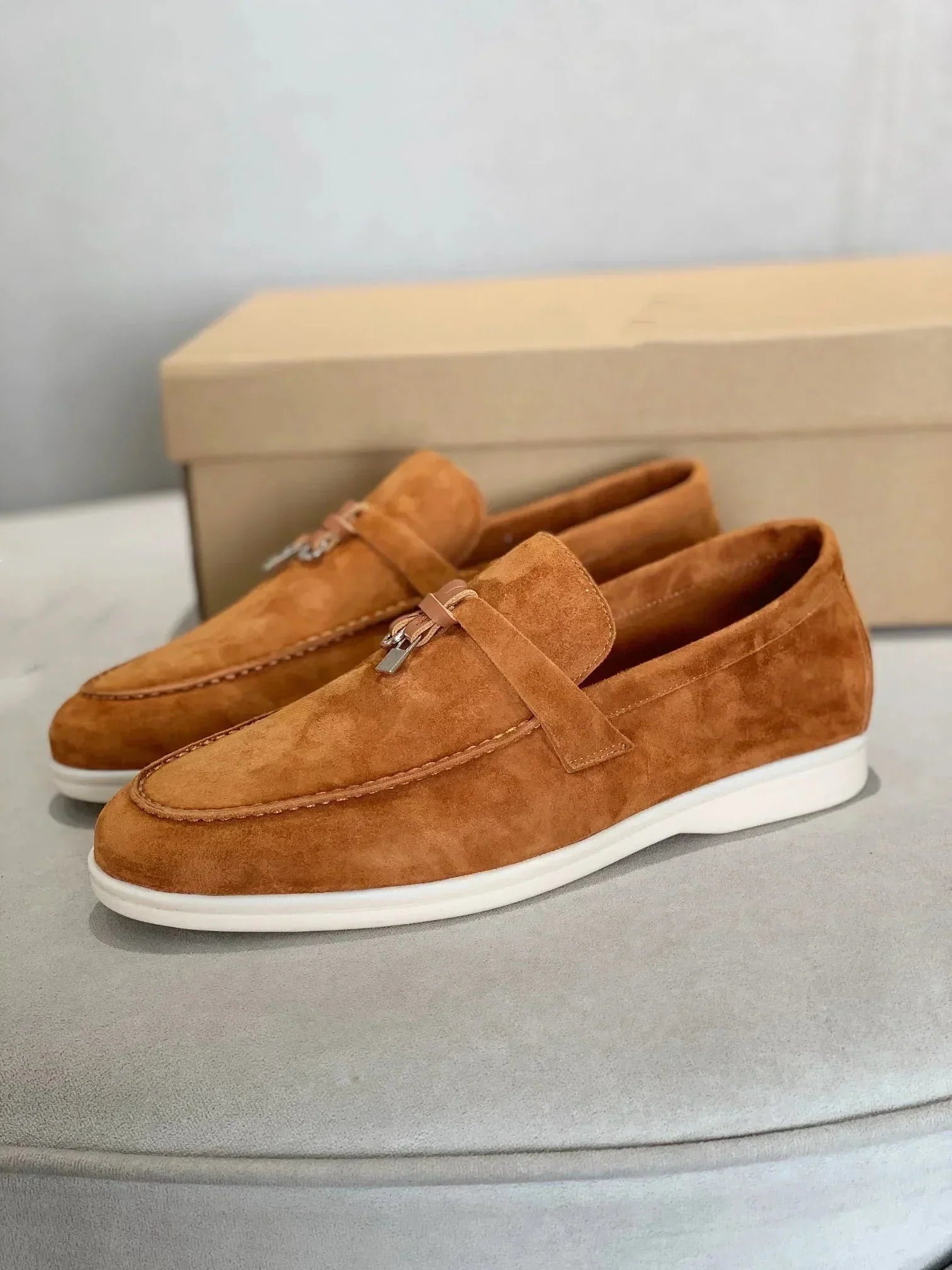Men's leather shoes | Slip-on moccasins | Comfortable