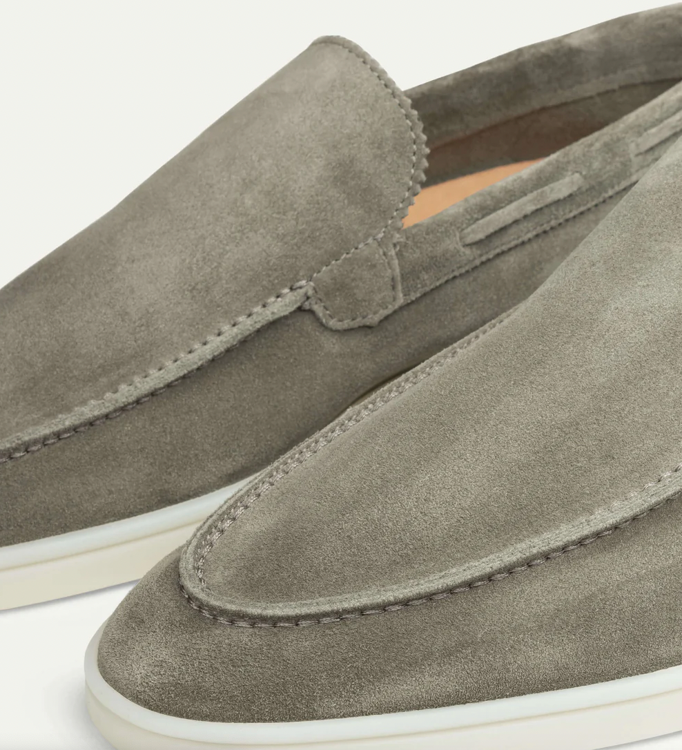 Men's leather loafers | Slip-on, suede | Comfortable