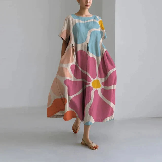 Women's dress floral pattern summer maxi Zara