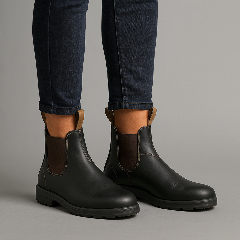Leather Chelsea ankle boots for women | Comfortable, flexible | Lightweight