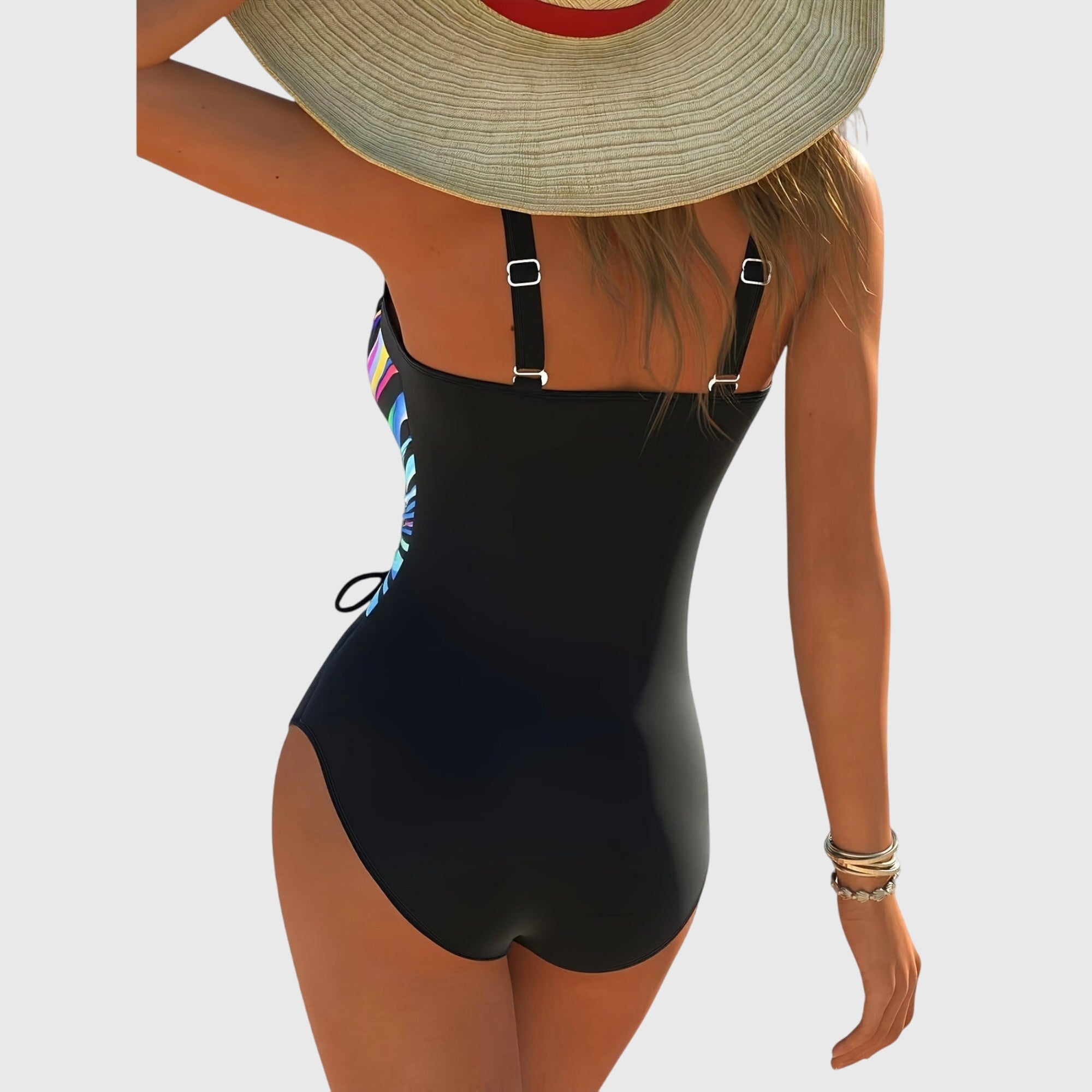 Women's Swimsuit | Cross Front, Shaping | Adjustable Straps, Patterned