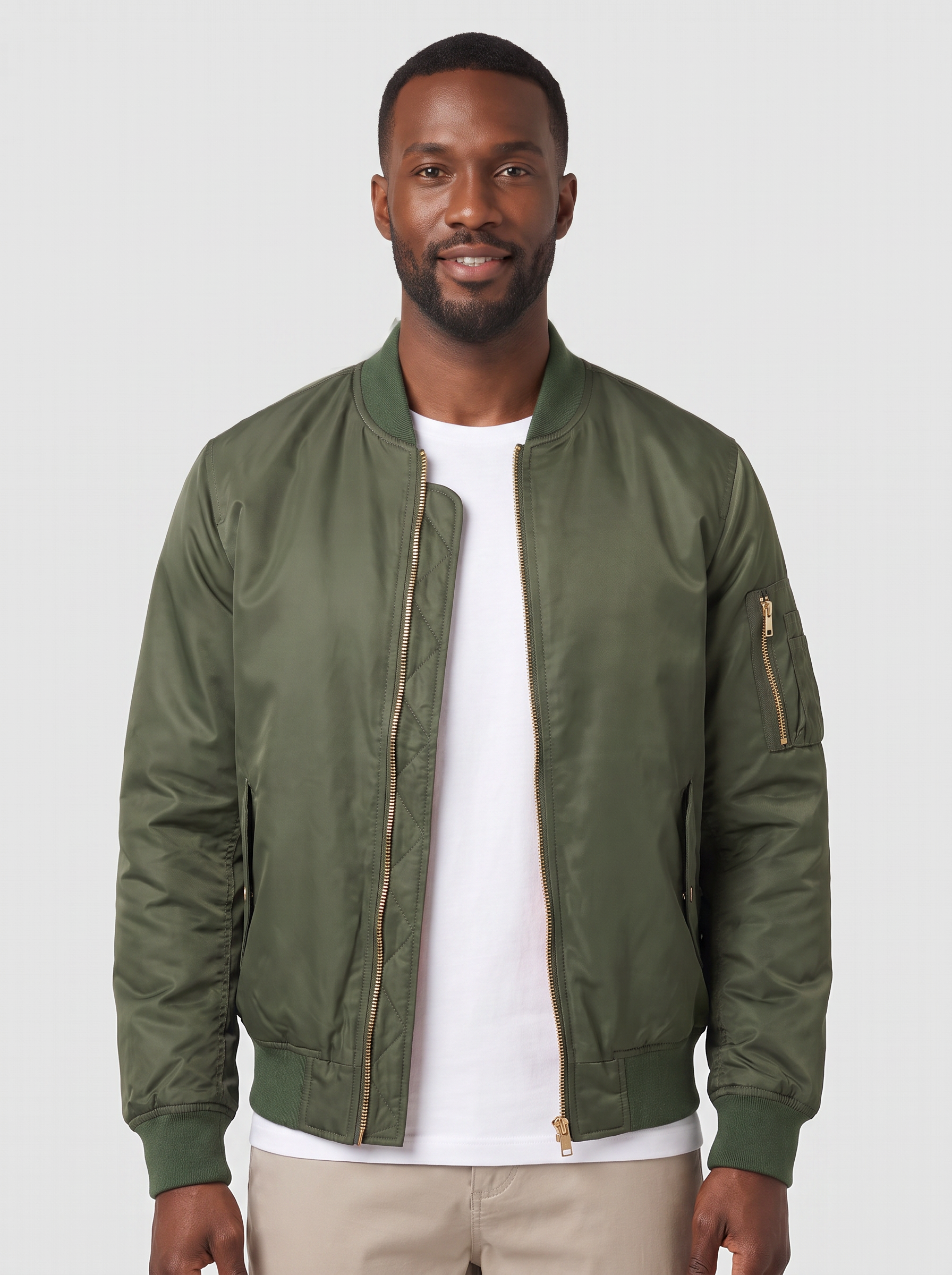 Wynne | Men's Bomber Jacket | Padded Lining, Length Sleeves