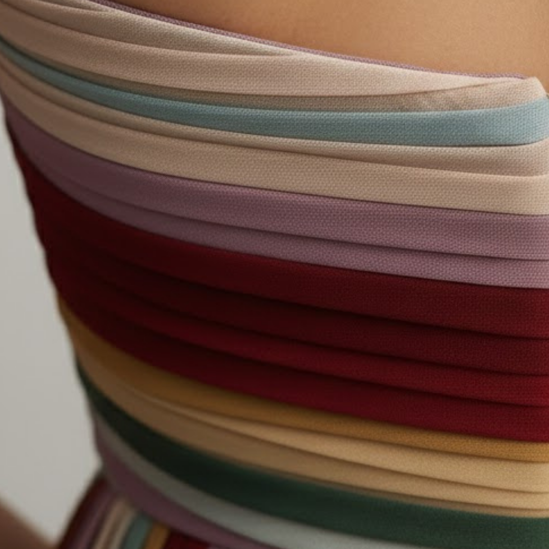 Women's Maxi Dress | Off-Shoulder Pleats | Multicolor