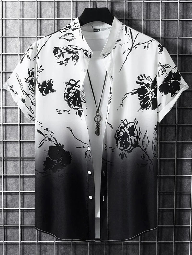 Men's Hawaiian Shirt | Short Sleeves, Tropical Print